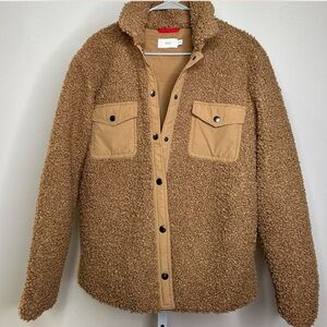 Onia Tan Sherpa Shirt Jacket